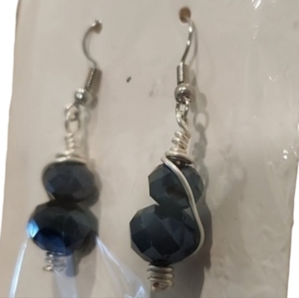 Black Crystal Earrings